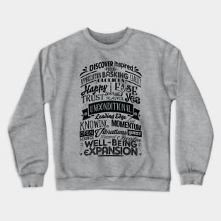 ABC FEEL GOOD Abraham-Hicks Inspired Typography Law of Attraction Crewneck Sweatshirt